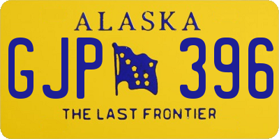 AK license plate GJP396