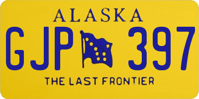 AK license plate GJP397