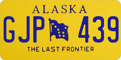 AK license plate GJP439