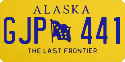 AK license plate GJP441