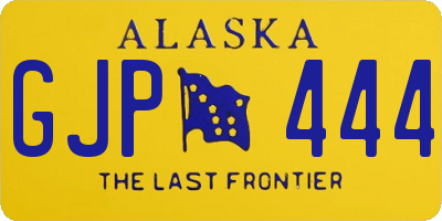 AK license plate GJP444