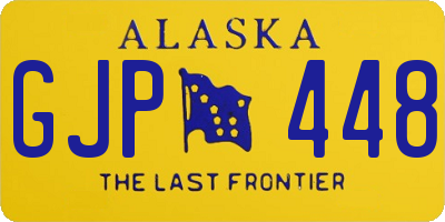 AK license plate GJP448