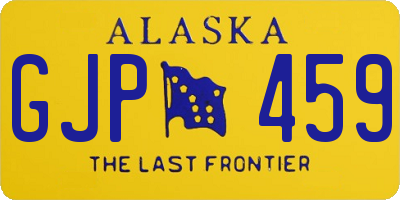 AK license plate GJP459