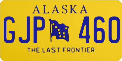 AK license plate GJP460