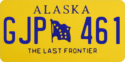 AK license plate GJP461