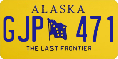 AK license plate GJP471