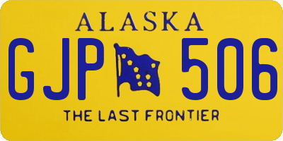 AK license plate GJP506