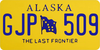 AK license plate GJP509