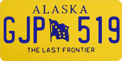 AK license plate GJP519