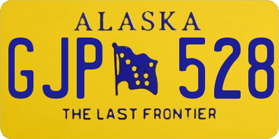 AK license plate GJP528