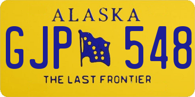 AK license plate GJP548