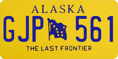AK license plate GJP561
