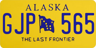 AK license plate GJP565