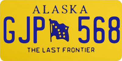 AK license plate GJP568