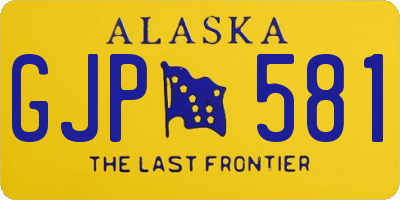 AK license plate GJP581