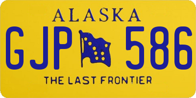 AK license plate GJP586