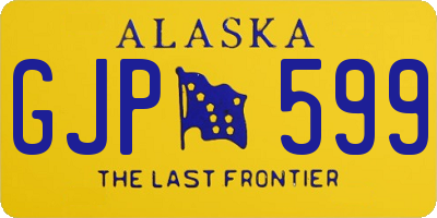 AK license plate GJP599