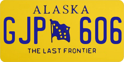 AK license plate GJP606