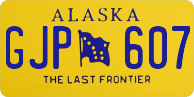 AK license plate GJP607