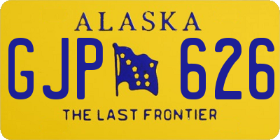 AK license plate GJP626