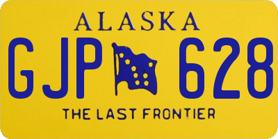 AK license plate GJP628