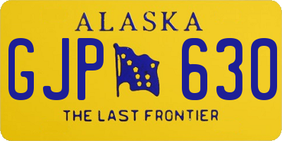 AK license plate GJP630