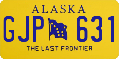 AK license plate GJP631