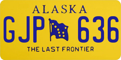 AK license plate GJP636