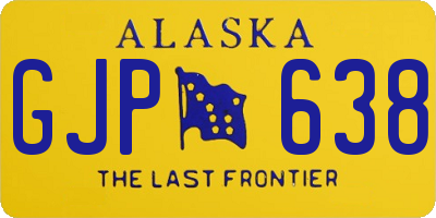 AK license plate GJP638