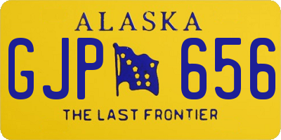 AK license plate GJP656