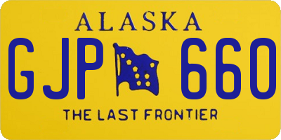 AK license plate GJP660