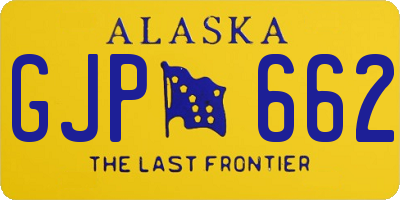 AK license plate GJP662