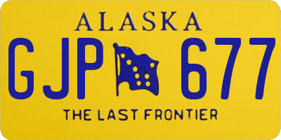 AK license plate GJP677