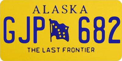 AK license plate GJP682