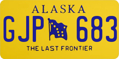 AK license plate GJP683