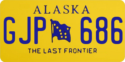 AK license plate GJP686