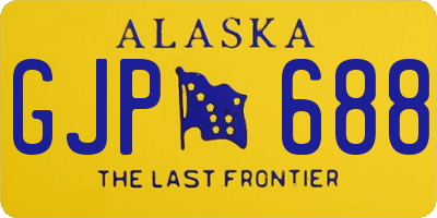 AK license plate GJP688