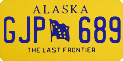 AK license plate GJP689