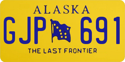 AK license plate GJP691