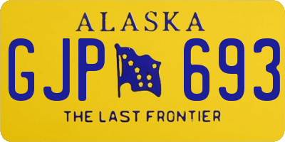 AK license plate GJP693
