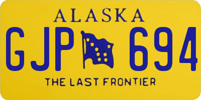AK license plate GJP694