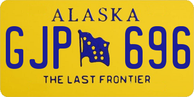 AK license plate GJP696