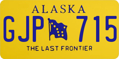 AK license plate GJP715