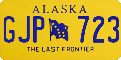 AK license plate GJP723