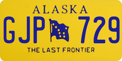 AK license plate GJP729