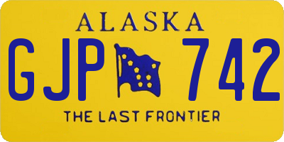 AK license plate GJP742