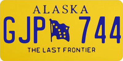 AK license plate GJP744