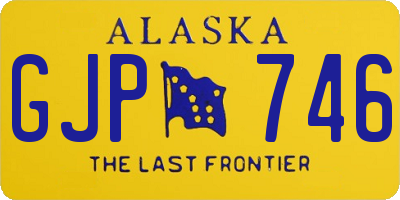 AK license plate GJP746
