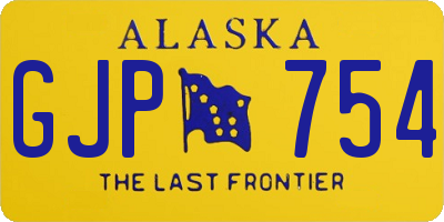 AK license plate GJP754