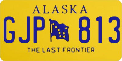 AK license plate GJP813